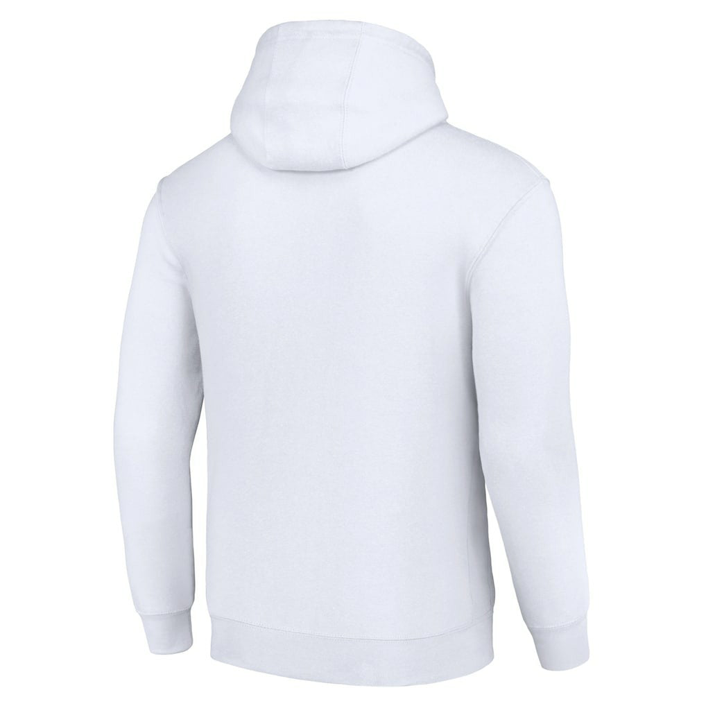 Carolina Panthers Starter Unisex Team Mesh Print Graphic Tri-Blend Pullover Hoodie - White Hoodies