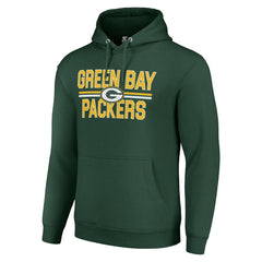 Green Bay Packers Starter Unisex Team Mesh Print Graphic Tri-Blend Pullover Hoodie - Green Hoodies