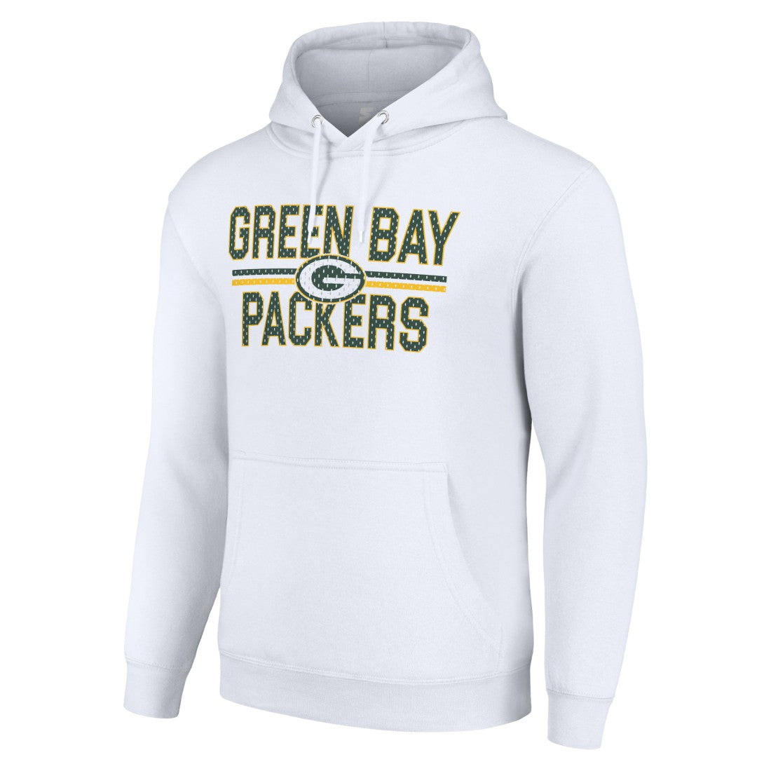 Green Bay Packers Starter Unisex Team Mesh Print Graphic Tri-Blend Pullover Hoodie - White Hoodies