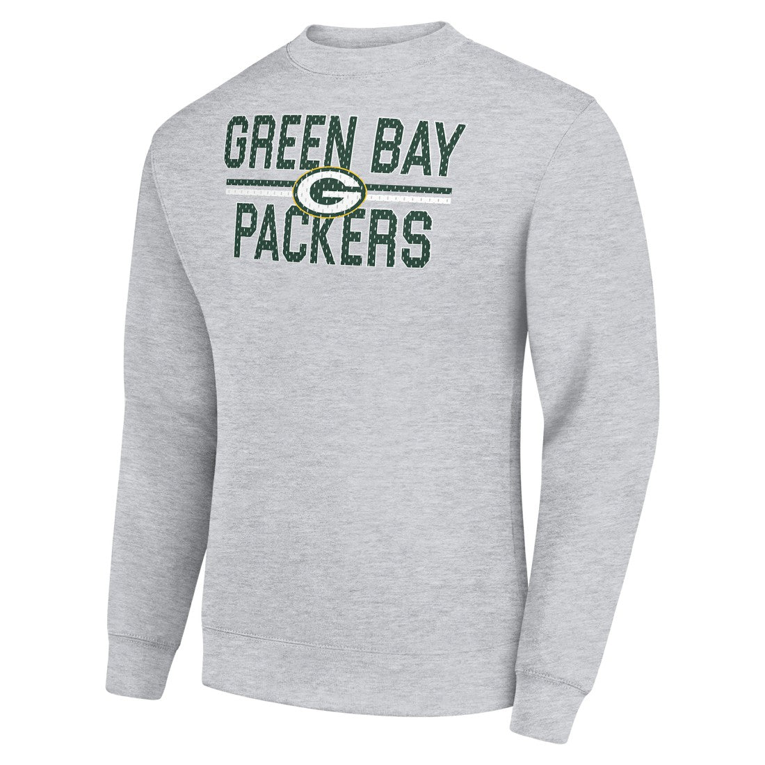 Green Bay Packers Starter Team Mesh Print Graphic Pullover Sweatshirt - Heather Gray Pullover