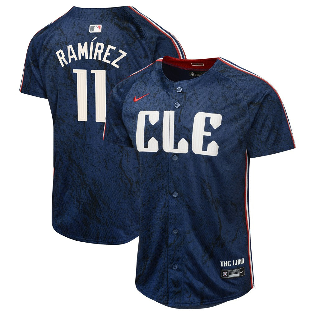 Jose Ramirez Cleveland Guardians Nike Youth 2024 City Connect Limited Jersey - Navy Jerseys