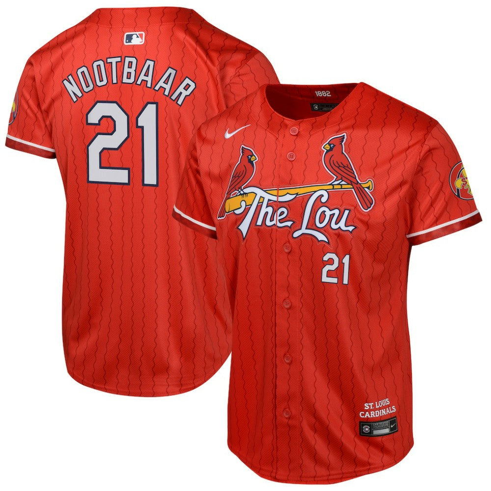 Lars Nootbaar St. Louis Cardinals Nike Youth 2024 City Connect Limited Player Jersey - Red Jerseys