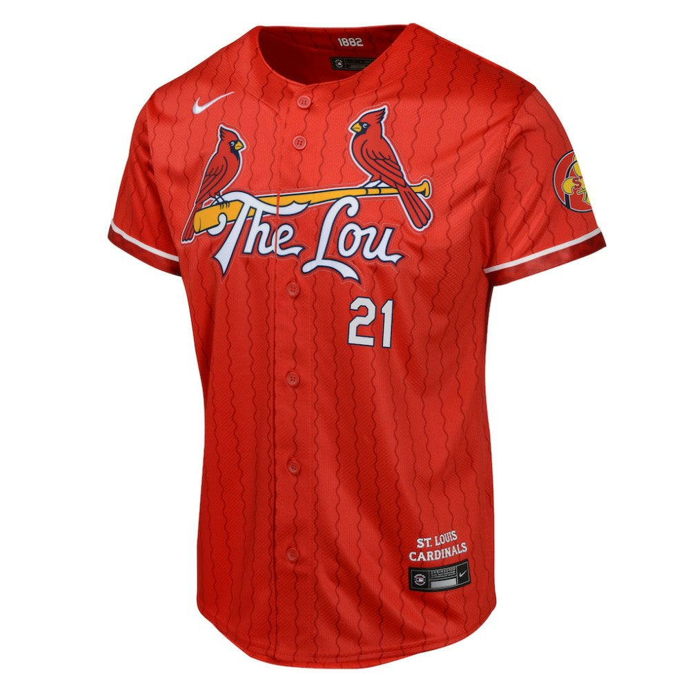 Lars Nootbaar St. Louis Cardinals Nike Youth 2024 City Connect Limited Player Jersey - Red Jerseys