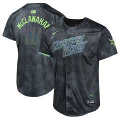 Shane McClanahan Tampa Bay Rays Nike Youth 2024 City Connect Limited Player Jersey - Charcoal Jerseys