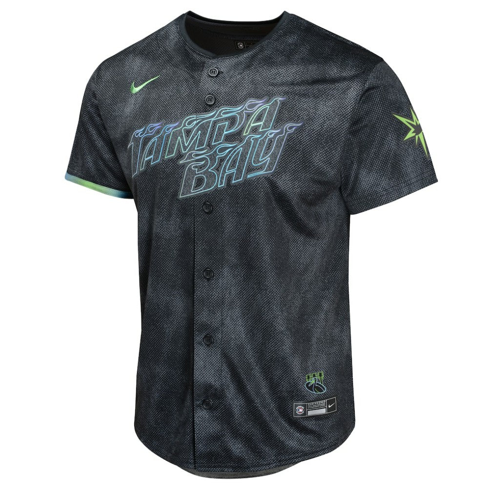 Shane McClanahan Tampa Bay Rays Nike Youth 2024 City Connect Limited Player Jersey - Charcoal Jerseys