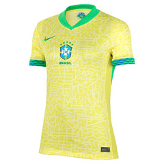 Brazil National Team Women's 2024 Home Stadium Replica Jersey – Yellow - Nike cheap