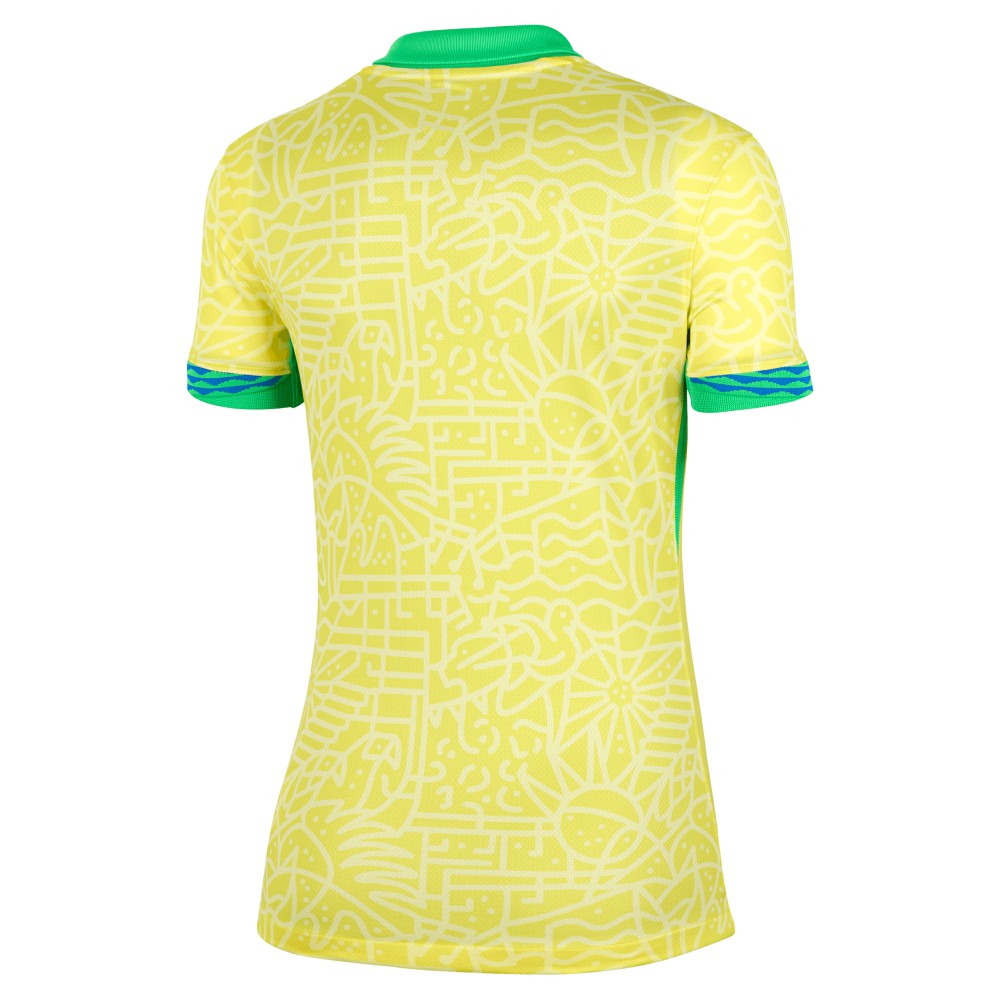 Brazil National Team Women's 2024 Home Stadium Replica Jersey – Yellow - Nike cheap