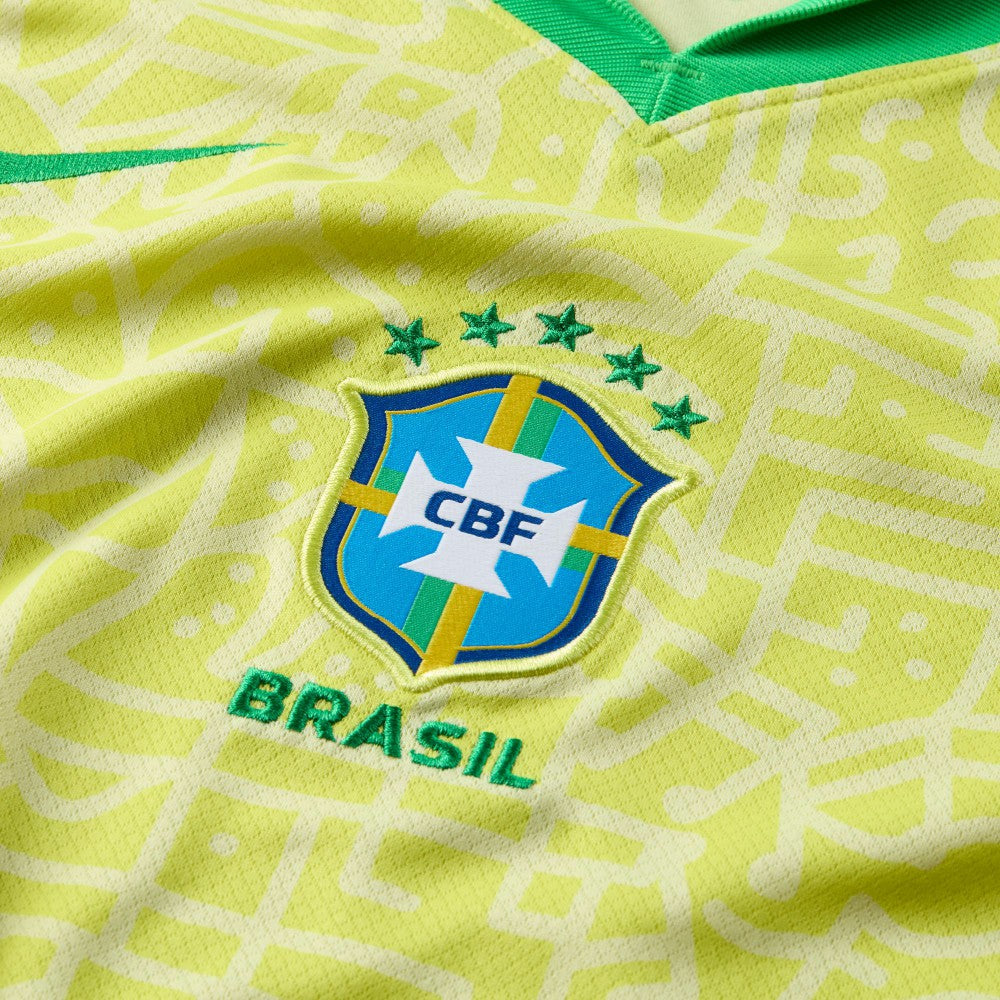 Brazil National Team Women's 2024 Home Stadium Replica Jersey – Yellow - Nike cheap