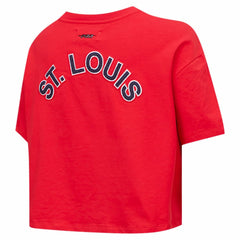 Washington Nationals Pro Standard Women's Classic SJ Cropped Boxy T-Shirt - Red T-shirts