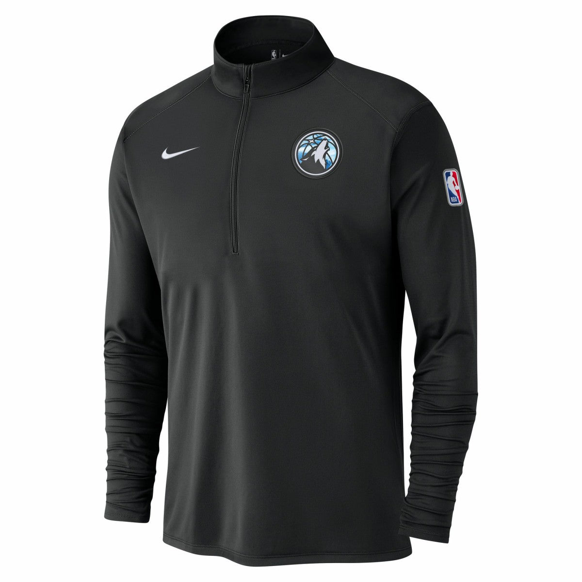 Minnesota Timberwolves 2024/25 City Edition Authentic Coaches Performance Half-Zip Top Black - Nike