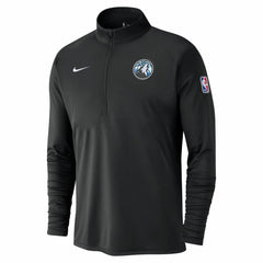 Minnesota Timberwolves 2024/25 City Edition Authentic Coaches Performance Half-Zip Top Black - Nike