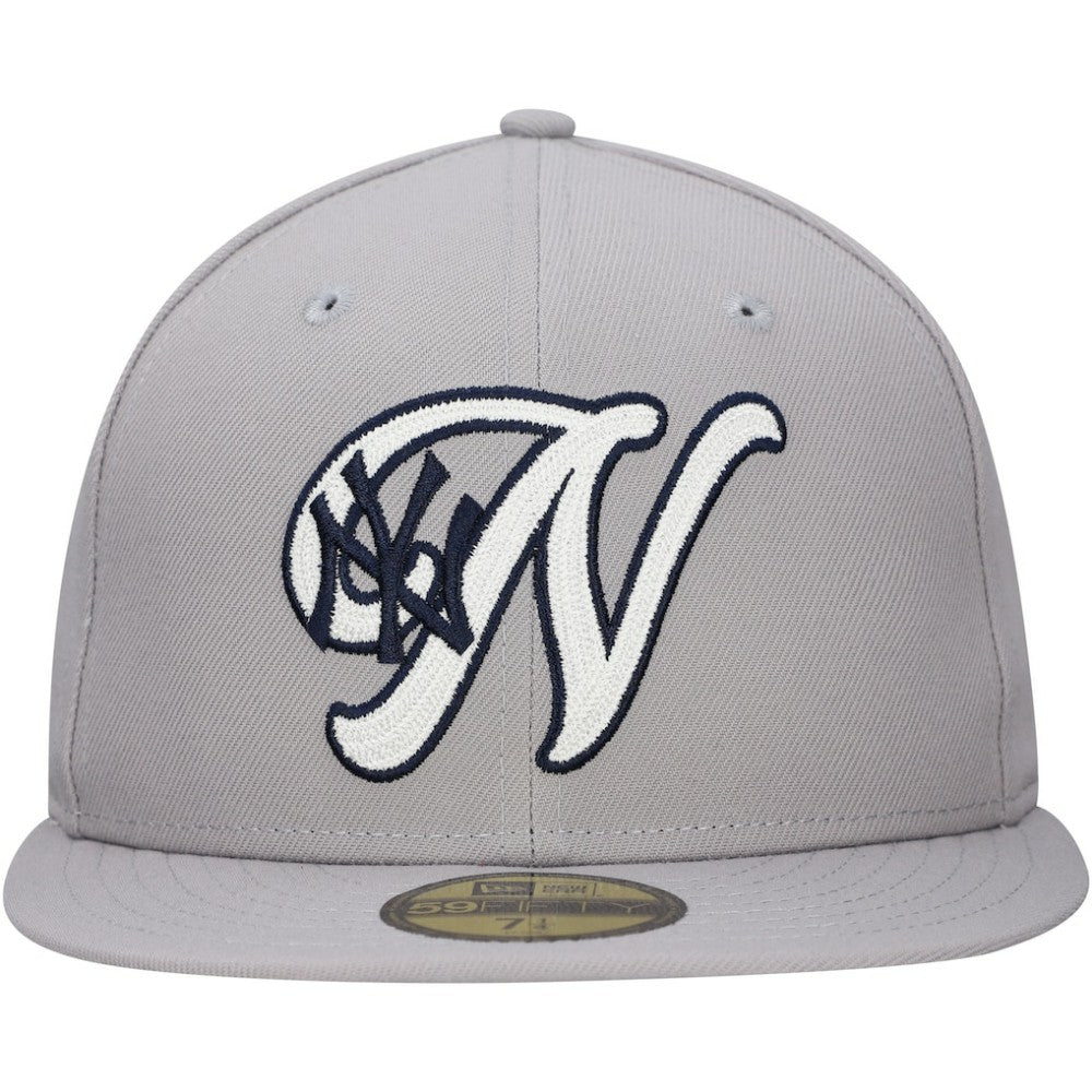New York Yankees New Era  Duo Logo 2.0 59FIFTY Fitted Hat - Gray Hats