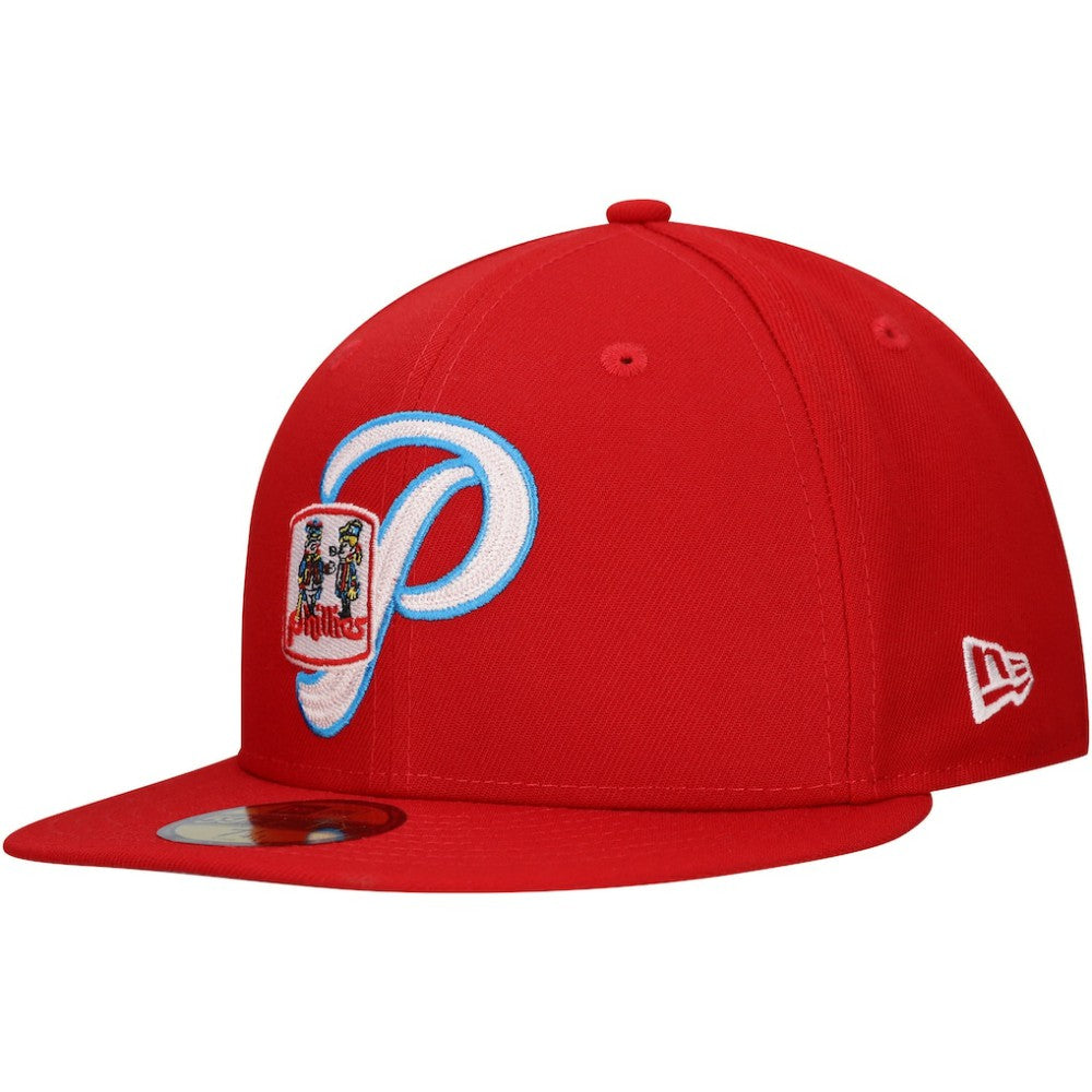 Philadelphia Phillies New Era  Duo Logo 2.0 59FIFTY Fitted Hat - Red Hats
