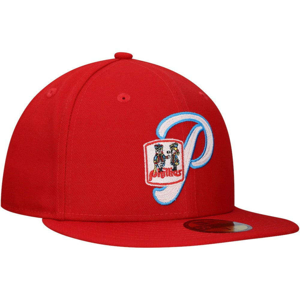 Philadelphia Phillies New Era  Duo Logo 2.0 59FIFTY Fitted Hat - Red Hats