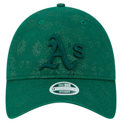 Athletics New Era Women's Tonal Floral 9TWENTY Adjustable Hat - Green Hats