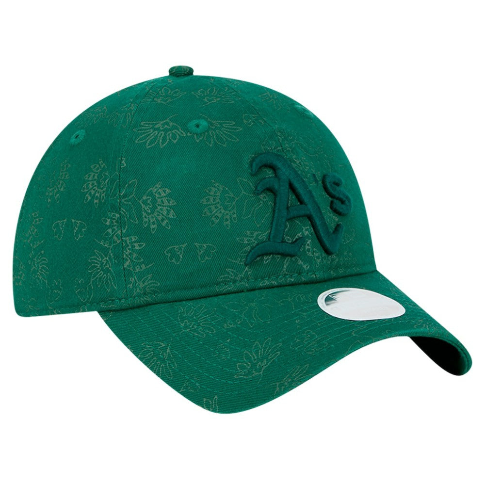 Athletics New Era Women's Tonal Floral 9TWENTY Adjustable Hat - Green Hats