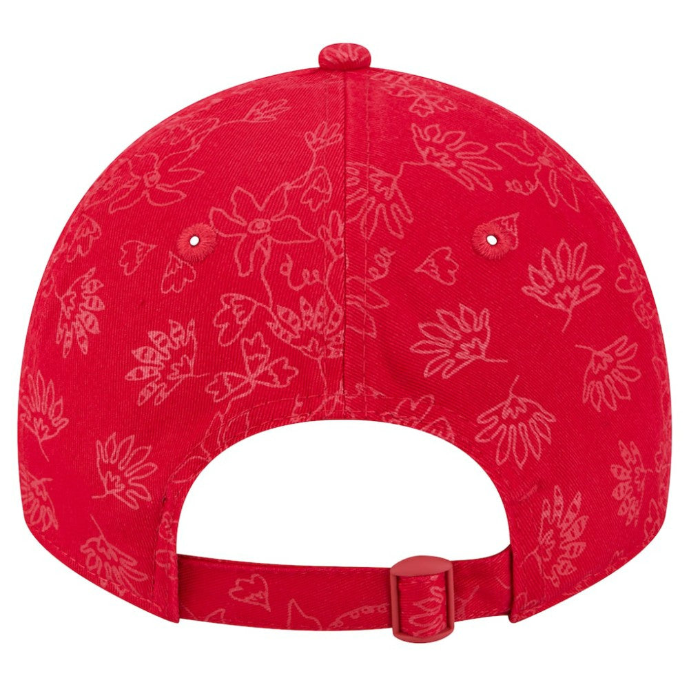 St. Louis Cardinals New Era Women's Tonal Floral 9TWENTY Adjustable Hat - Red Hats
