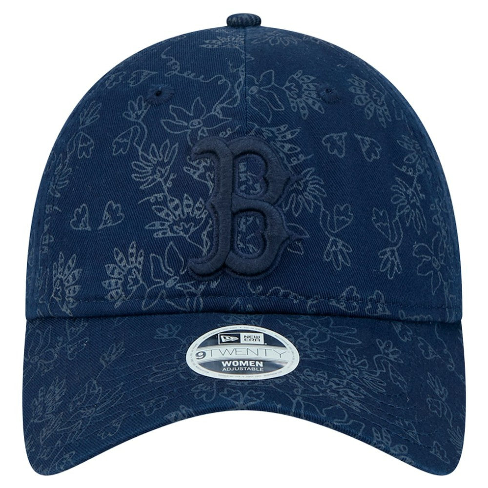 Boston Red Sox New Era Women's Tonal Floral 9TWENTY Adjustable Hat - Navy Hats