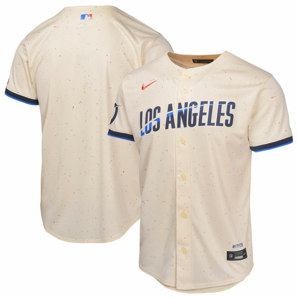Los Angeles Dodgers Nike Youth 2024 City Connect Limited Jersey - Cream Jerseys