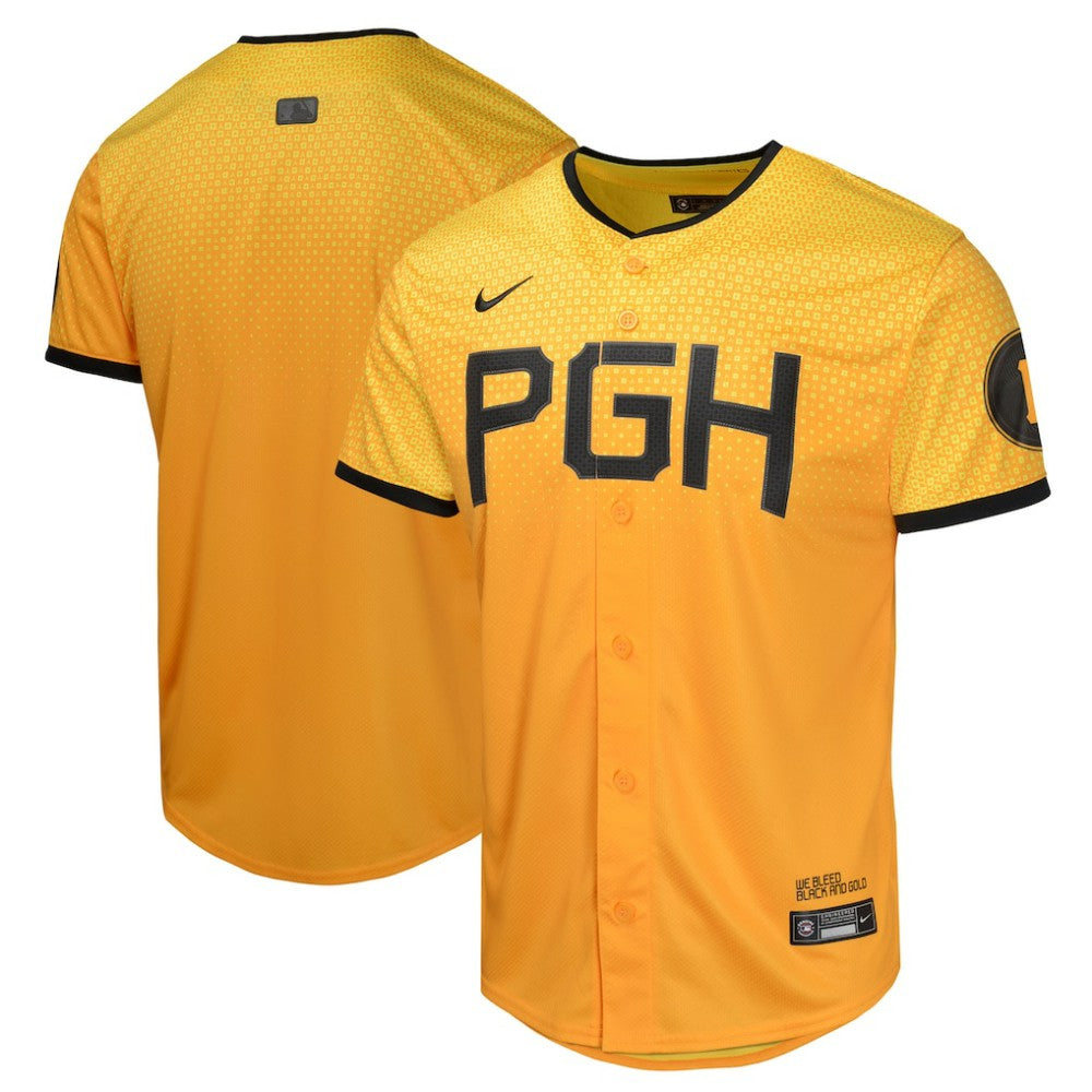 Pittsburgh Pirates Nike Youth City Connect Limited Jersey - Gold Jerseys