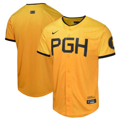Pittsburgh Pirates Nike Youth City Connect Limited Jersey - Gold Jerseys