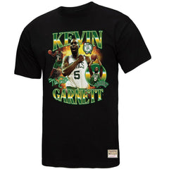 Kevin Garnett Boston Celtics Collage T-Shirt Black - Mitchell & Ness