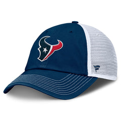 Houston Texans Trucker Adjustable Hat - Navy/White Hats