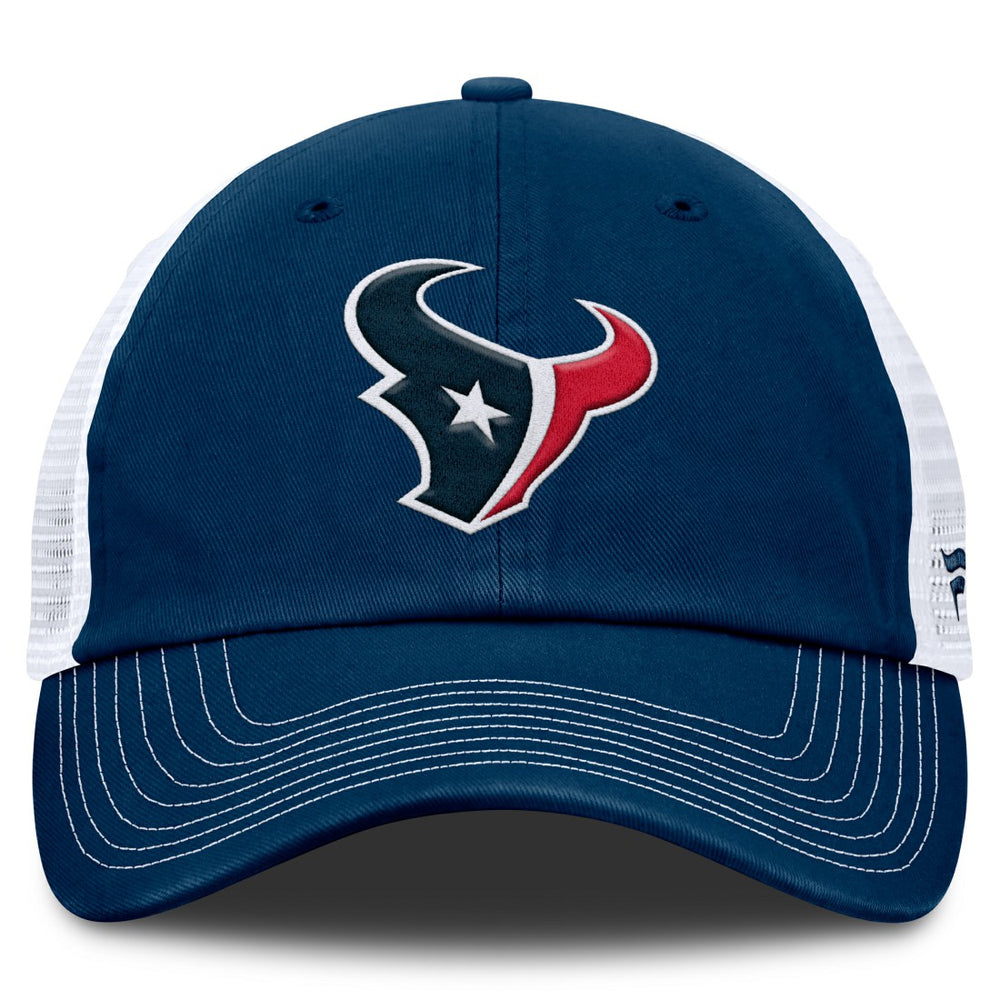 Houston Texans Trucker Adjustable Hat - Navy/White Hats