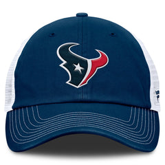 Houston Texans Trucker Adjustable Hat - Navy/White Hats