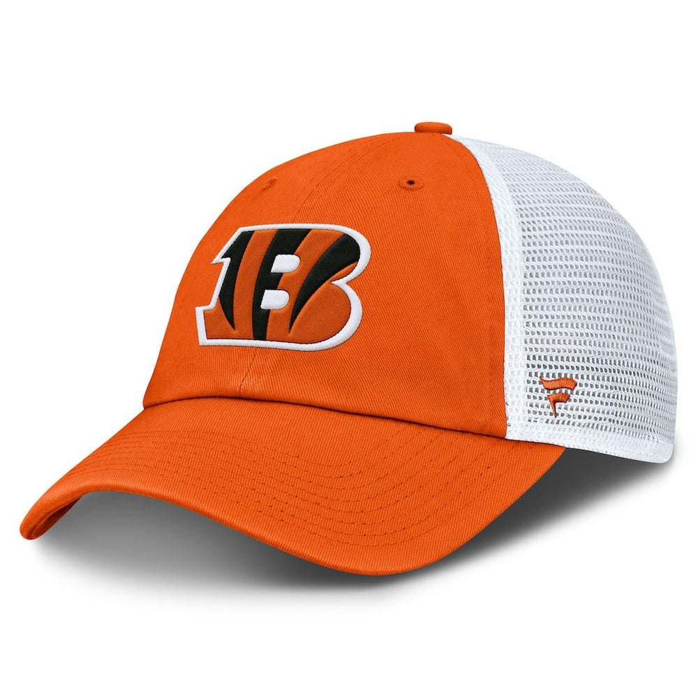 Cincinnati Bengals Trucker Adjustable Hat - Orange/White Hats
