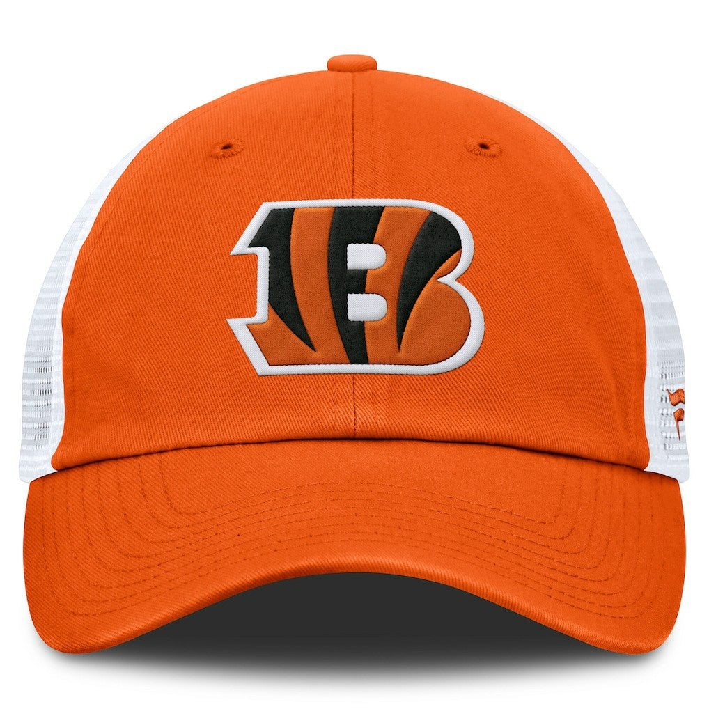 Cincinnati Bengals Trucker Adjustable Hat - Orange/White Hats