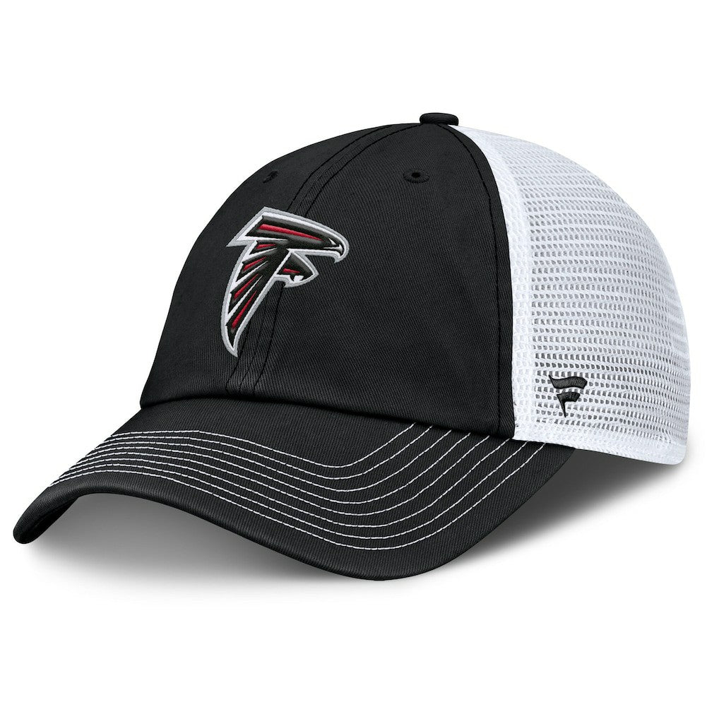 Atlanta Falcons Trucker Adjustable Hat - Black/White Hats