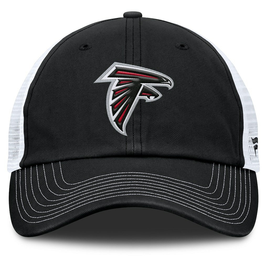 Atlanta Falcons Trucker Adjustable Hat - Black/White Hats