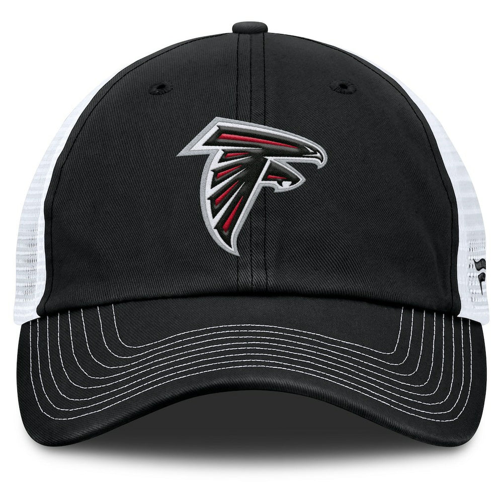 Atlanta Falcons Trucker Adjustable Hat - Black/White Hats