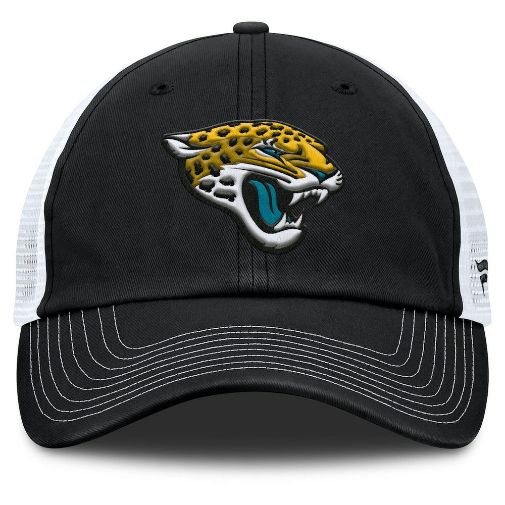 Jacksonville Jaguars Trucker Adjustable Hat - Black/White Hats