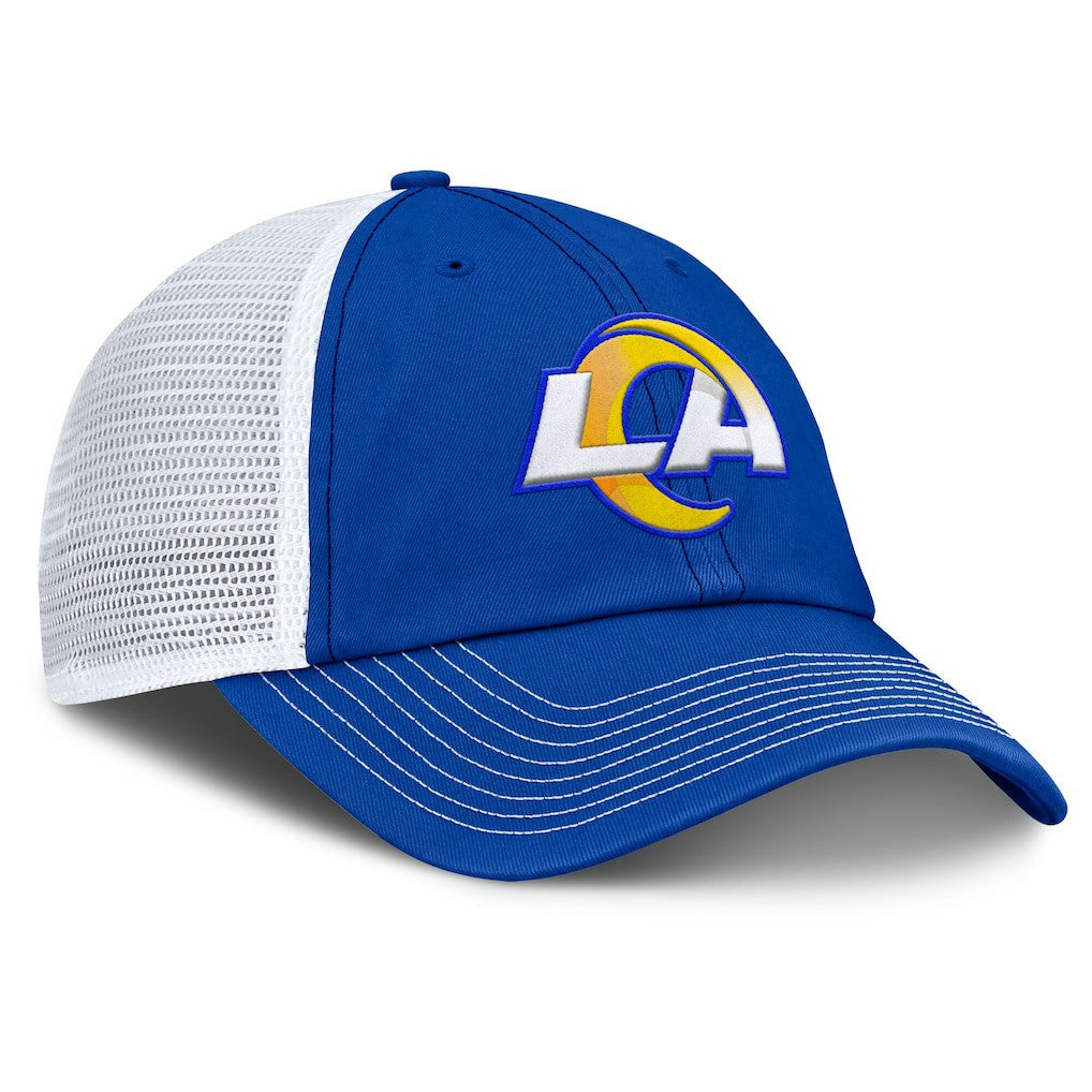 Los Angeles Rams Trucker Adjustable Hat - Royal/White Hats