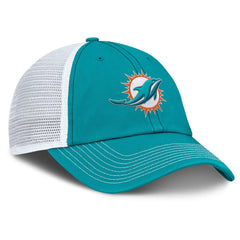 Miami Dolphins Trucker Adjustable Hat - Aqua/White Hats