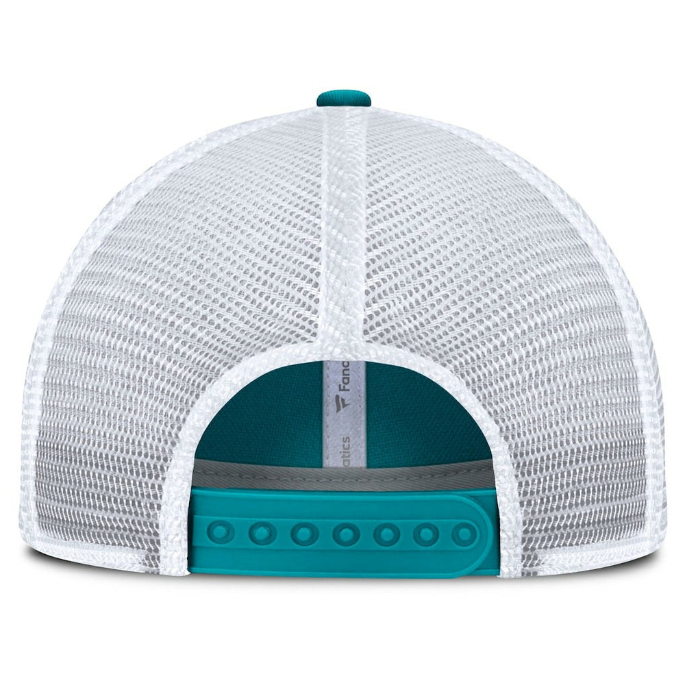 Miami Dolphins Trucker Adjustable Hat - Aqua/White Hats
