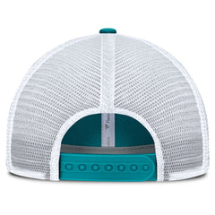 Miami Dolphins Trucker Adjustable Hat - Aqua/White Hats