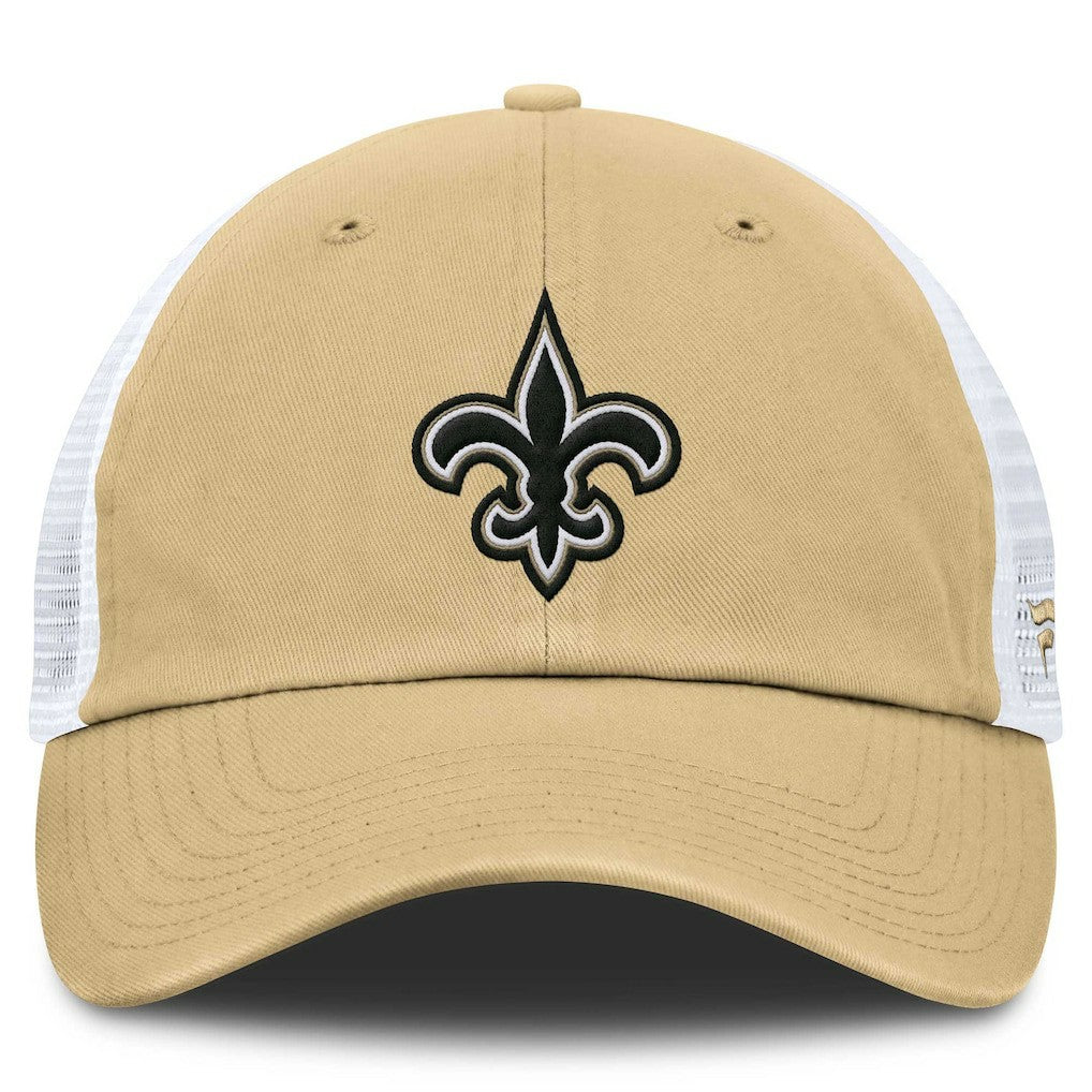 New Orleans Saints Trucker Adjustable Hat - Gold/White Hats