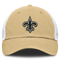 New Orleans Saints Trucker Adjustable Hat - Gold/White Hats