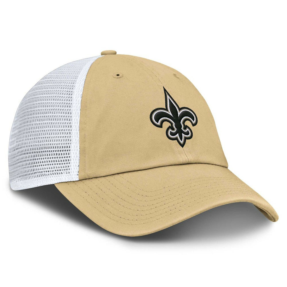 New Orleans Saints Trucker Adjustable Hat - Gold/White Hats