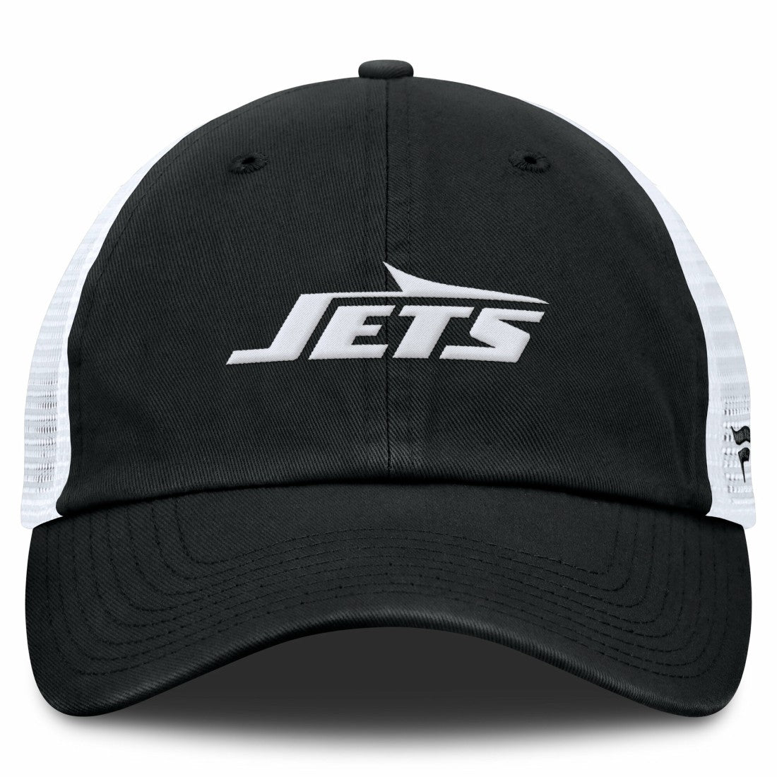 New York Jets Trucker Adjustable Hat - Black/White Hats
