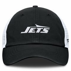 New York Jets Trucker Adjustable Hat - Black/White Hats