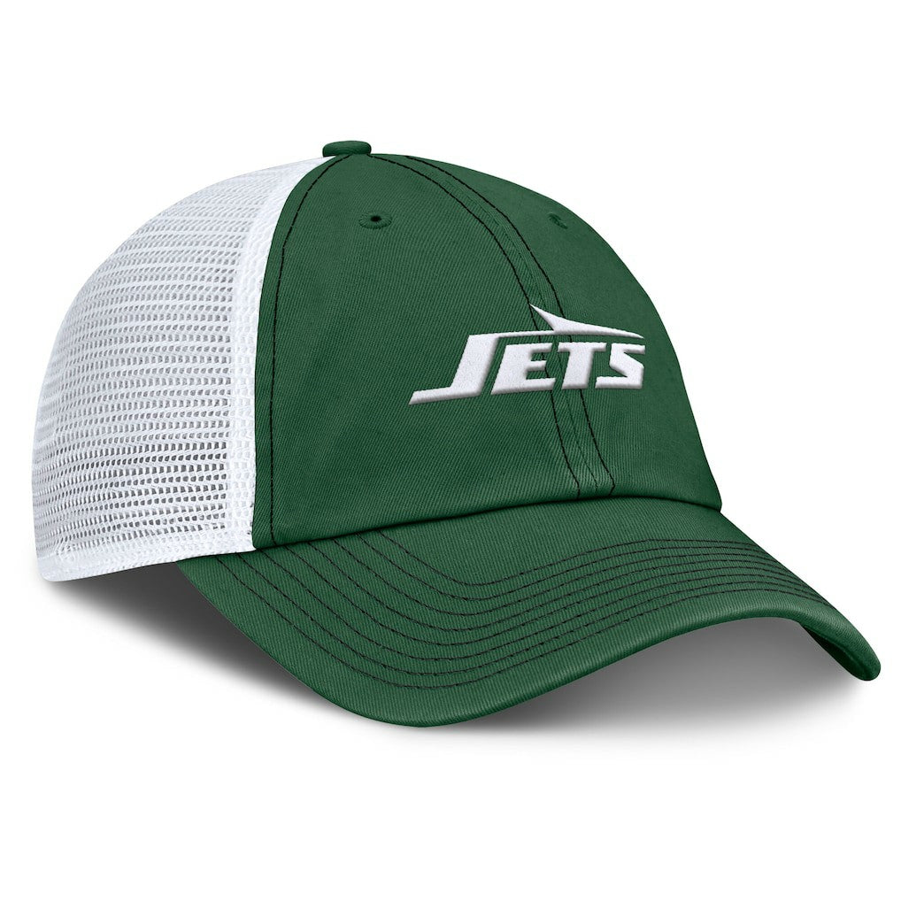 New York Jets Trucker Adjustable Hat - Green/White Hats