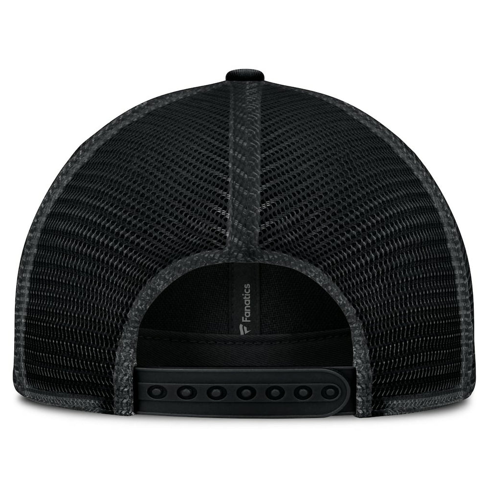 Las Vegas Raiders Basic Black on Black Trucker Adjustable Hat
