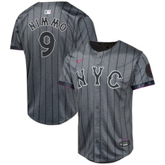Brandon Nimmo New York Mets Nike Youth 2024 City Connect Limited Player Jersey - Graphite Jerseys