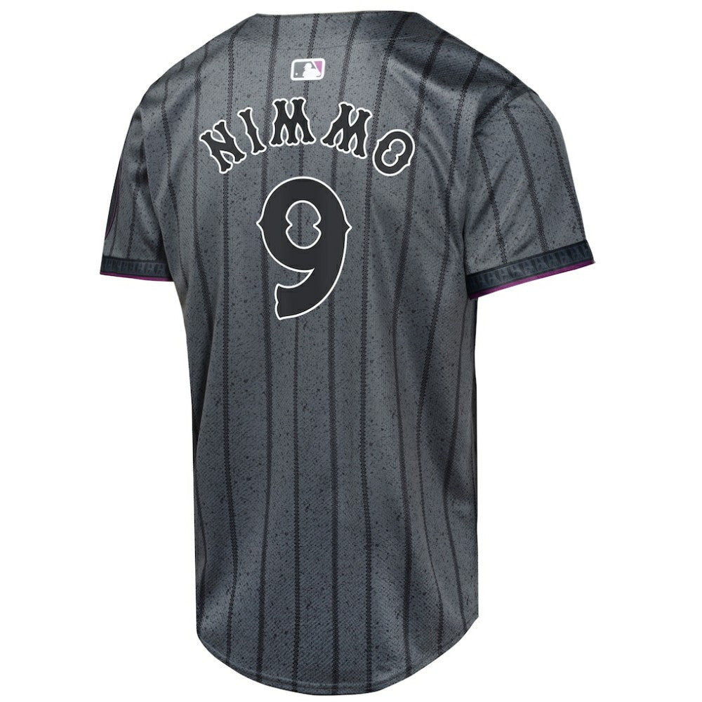 Brandon Nimmo New York Mets Nike Youth 2024 City Connect Limited Player Jersey - Graphite Jerseys