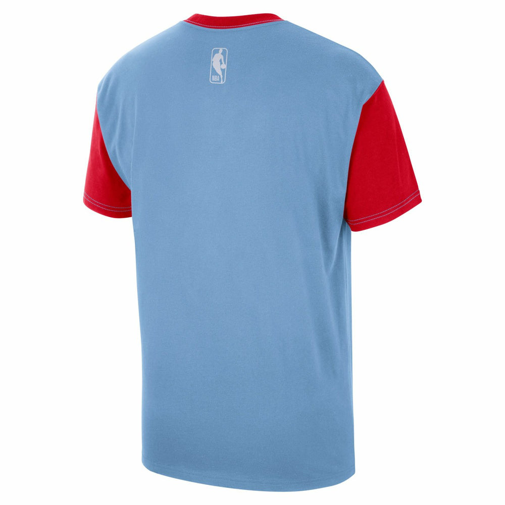 Memphis Grizzlies 2024/25 City Edition Courtside Color Block T-Shirt Light Blue - Nike