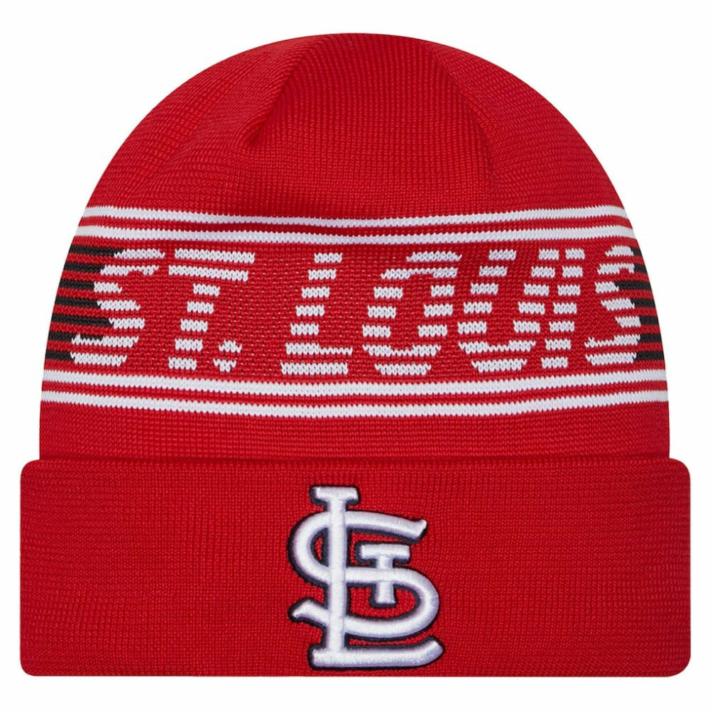 St. Louis Cardinals New Era Authentic Collection Cuffed Knit Hat - Red Hats